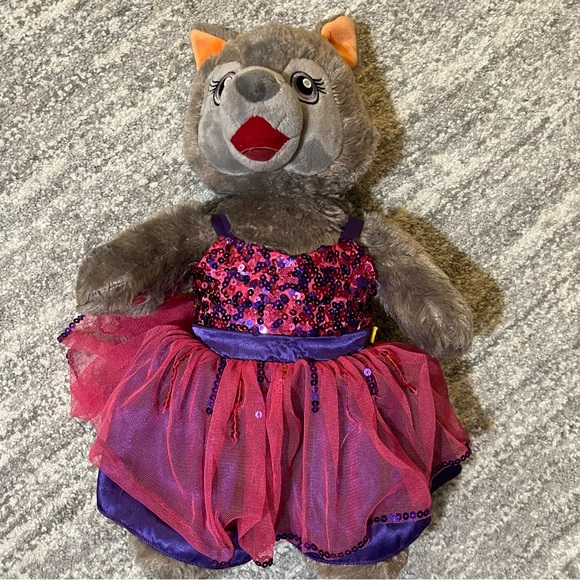 Violet the Wolf Build a Bear Plush Stuffed Animal Workshop Great Wolf Lodge - Picture 1 of 7